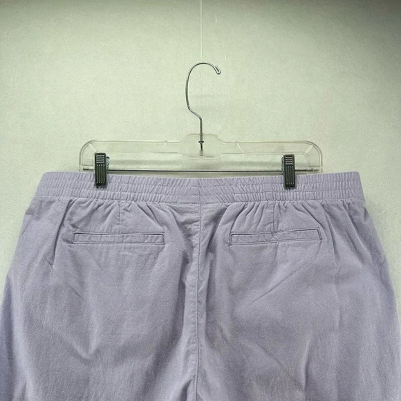 Lands' End Shorts Womens Size 16 Chino Elastic Waist Walking Cotton Blend Purple - Picture 5 of 10